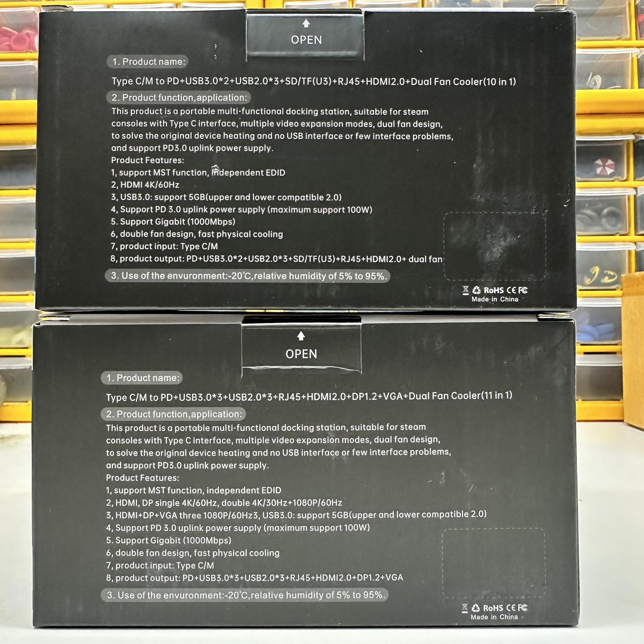 YCE Docking Station for RogAlly AllyX Turbo 30w SteamDeck Nintendo Switch 2