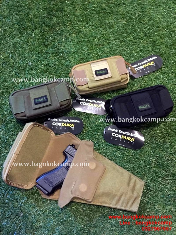 กระเป๋าซ่อนป่ืนพกใน Bogie.1 HIDDEN PISTOL ผ้าคอดูร่า (สีดำ)