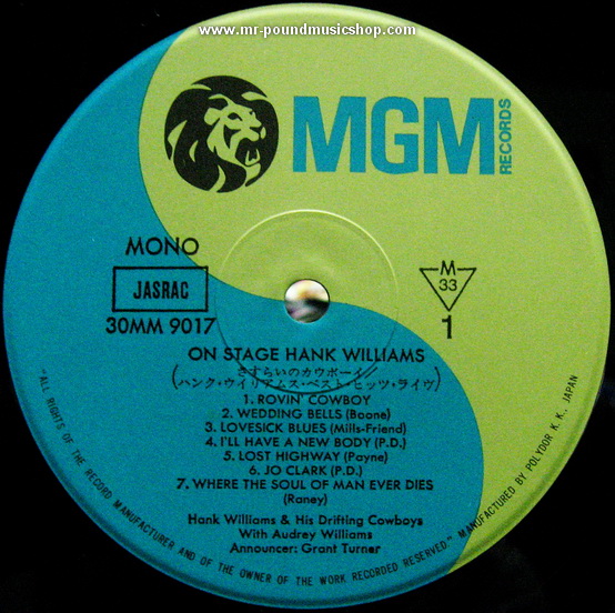 Hank Williams - On Stage