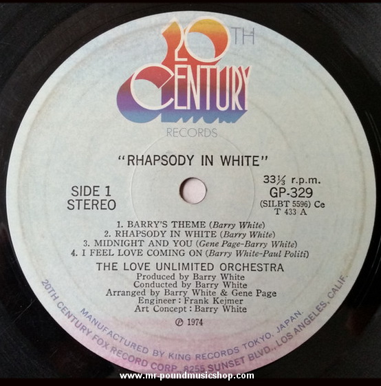 The Love Unlimited Orchestra - Rhapsody in White