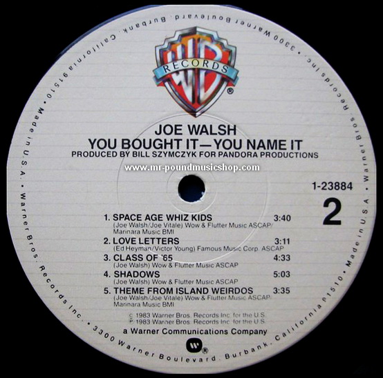 Joe Walsh - You Bought It-You Name It