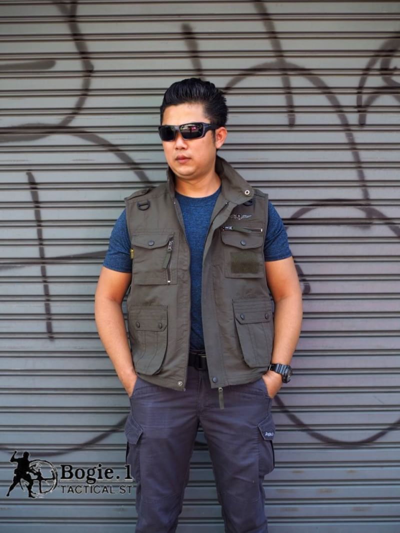 เสื้อกั๊ก Tactical Bogie.1 สีเขียวเข้ม