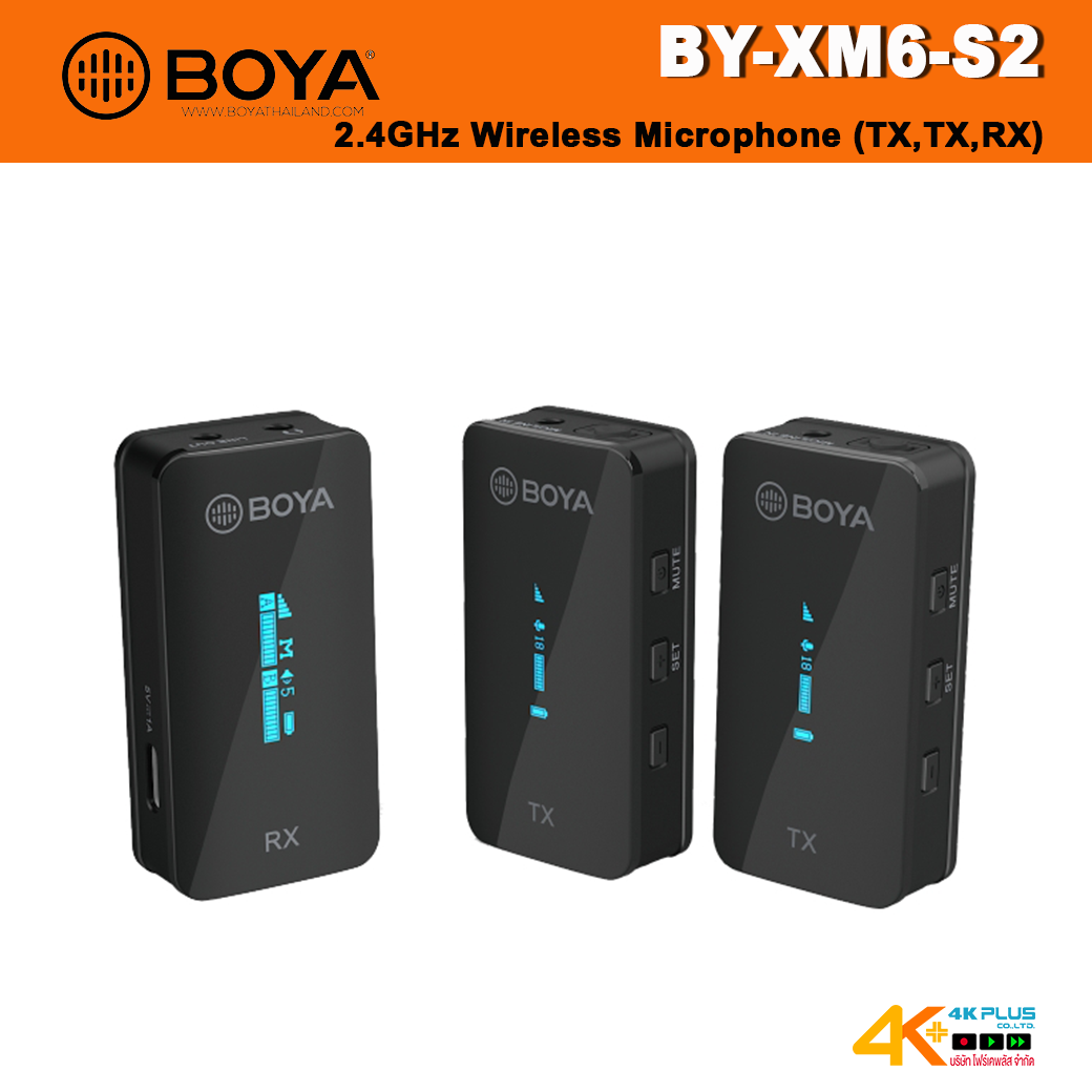 Boya BY-XM6-S2 2.4GHz Wireless Microphone
