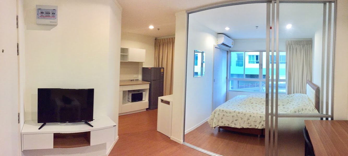 ขายคอนโด Lumpini Park Rattanathibet (ลุมพินี พาร์ค รัตนาธิเบศร์) 1 ห้องนอน 1 ห้องน้ำ ตึก A ชั้น5 ขนาดห้อง 26.11 ตรม.