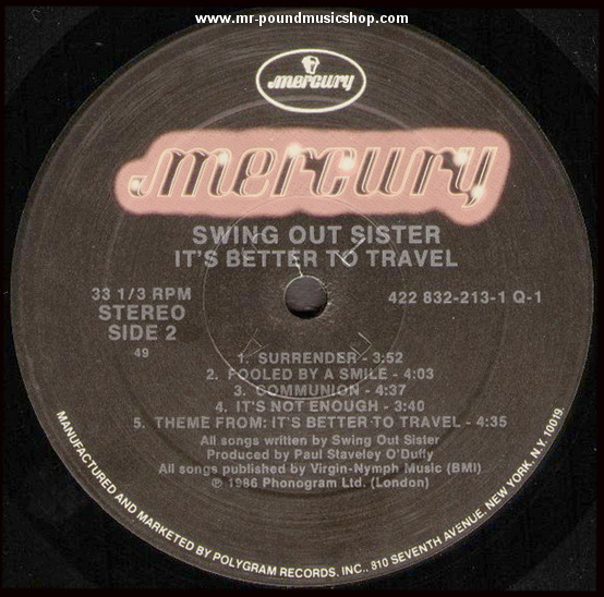 Swing Out Sister - It's Better To Travel