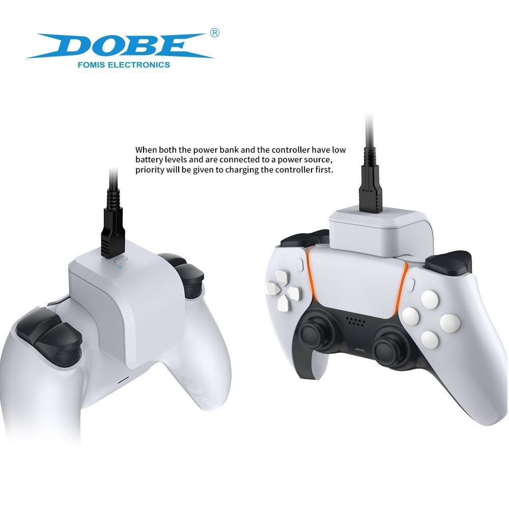 DOBE แบตเตอรี่เสริมจอย PS5 & EDGE 1600 mAh