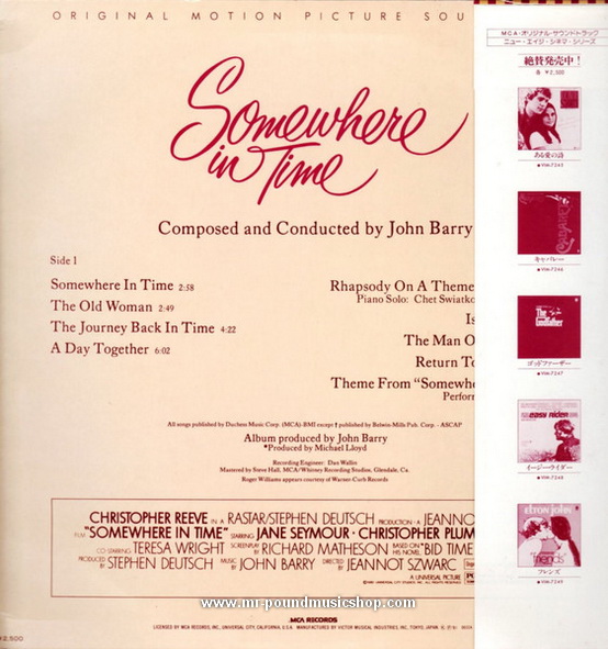 John Barry - Somewhere in Time (Original Motion Picture Soundtrack)