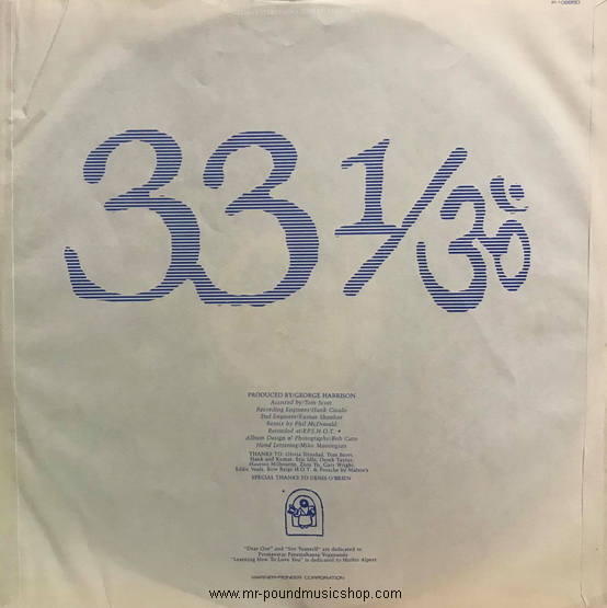 George Harrison - Thirty Three & 1/3