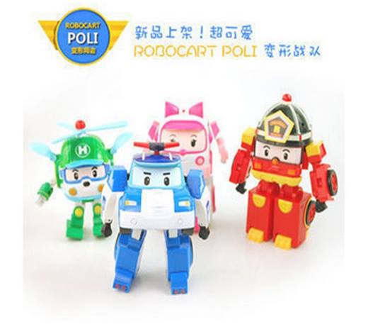 robocar poli แปลงร่างได้ เซต 4 ตัว โรโบคาร์ โพลี
