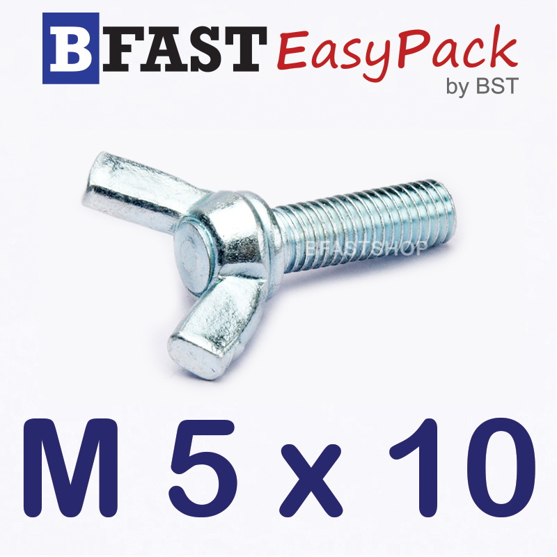 สกรูหางปลาหูกระต่าย M5 x 10 (5 ตัว/ถุง)