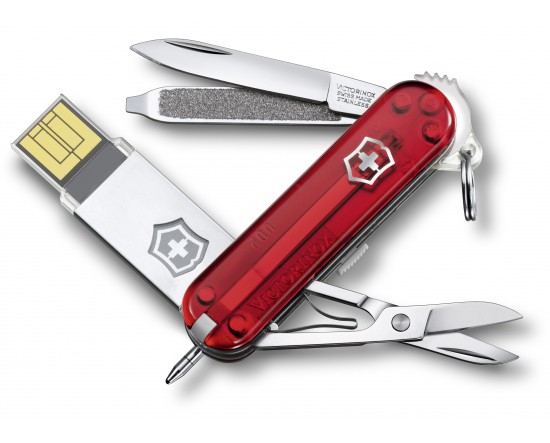 VICTORINOX@WORK USB KEY WITH TOOLS RED 32GB (4.6125.TG32B)​