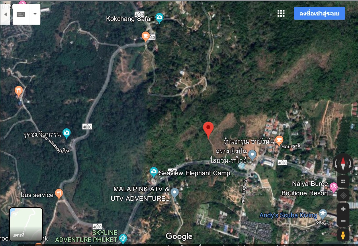 ขายที่ดินภูเก็ต ซีวิว ที่ดินติดวิวภูเขา วิวทะเล ภูเก็ต เนื้อที่ 5 ไร่ 1 งาน 9.6 ตารางวา ราคาขายไร่ละ 6,500,000 บาท