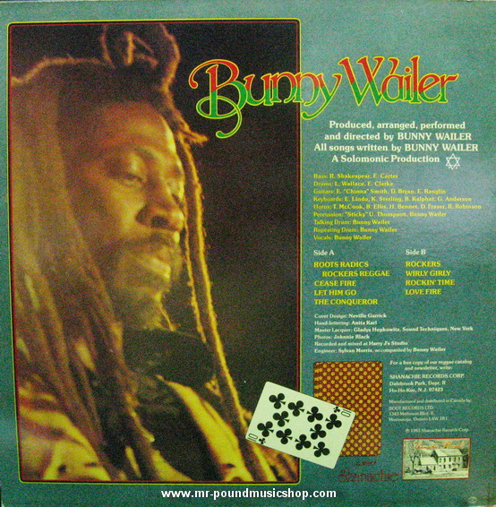 Bunny Wailer - Roots Radics Rockers Reggae