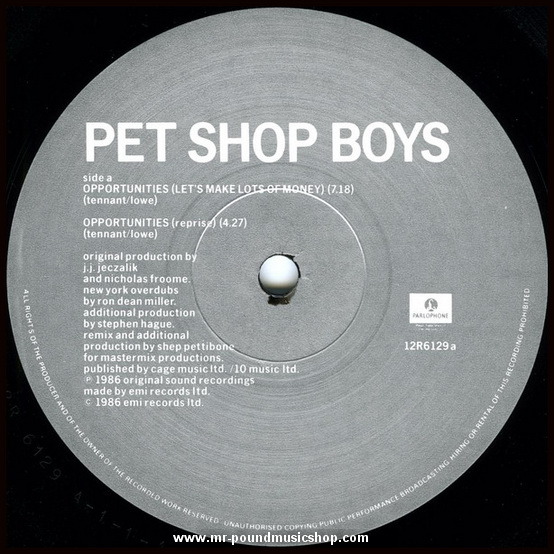 Pet Shop Boys - Opportunities (Let's Make Lots Of Money)