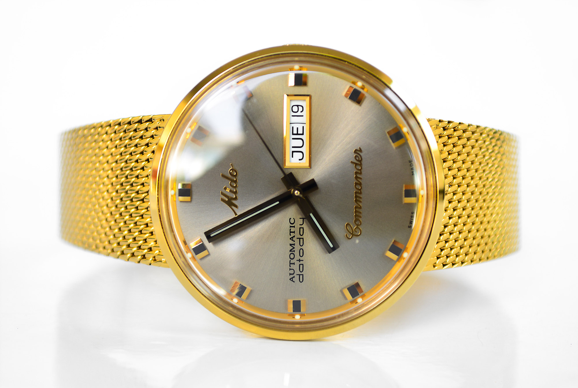 Mido Commander เรือนทอง สายถัก (Sold)