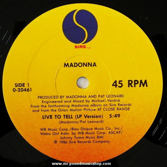 Madonna - Live To Tell