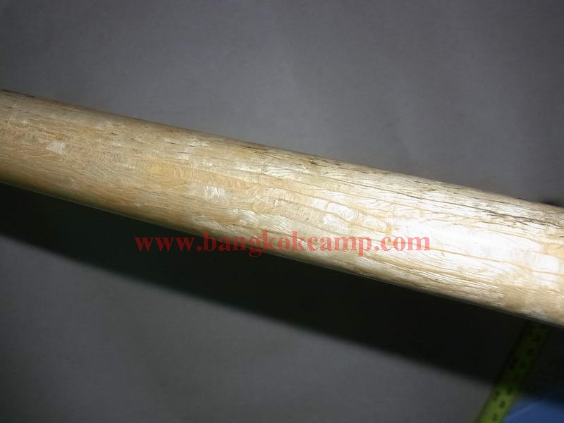 ไม้มงคลหายาก... ไม้ตะพด(ไม้แจง) ลายสวย ลายเนื้อไม้เหมือนงาช้าง (ลายธรรมชาติของไม้ชนิดนี้ ไม่ใช่แตกหรือร้าว) หัว+ท้ายทองเหลือง