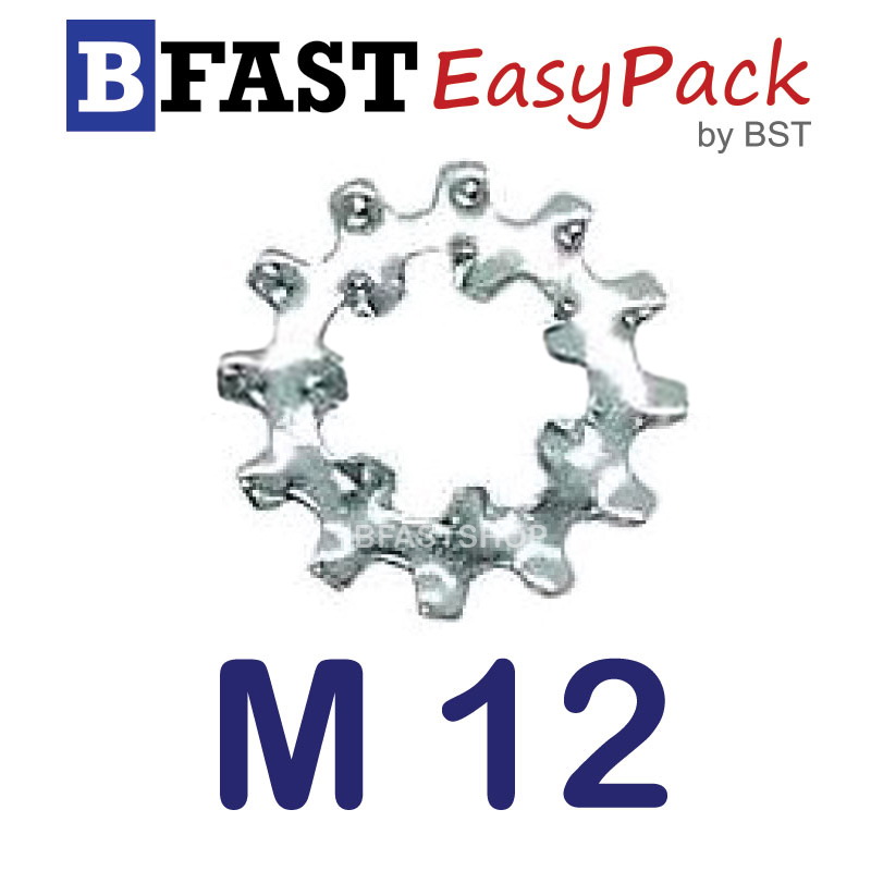 แหวนจักรนอกใน M12 ( 4 ตัว/ถุง)
