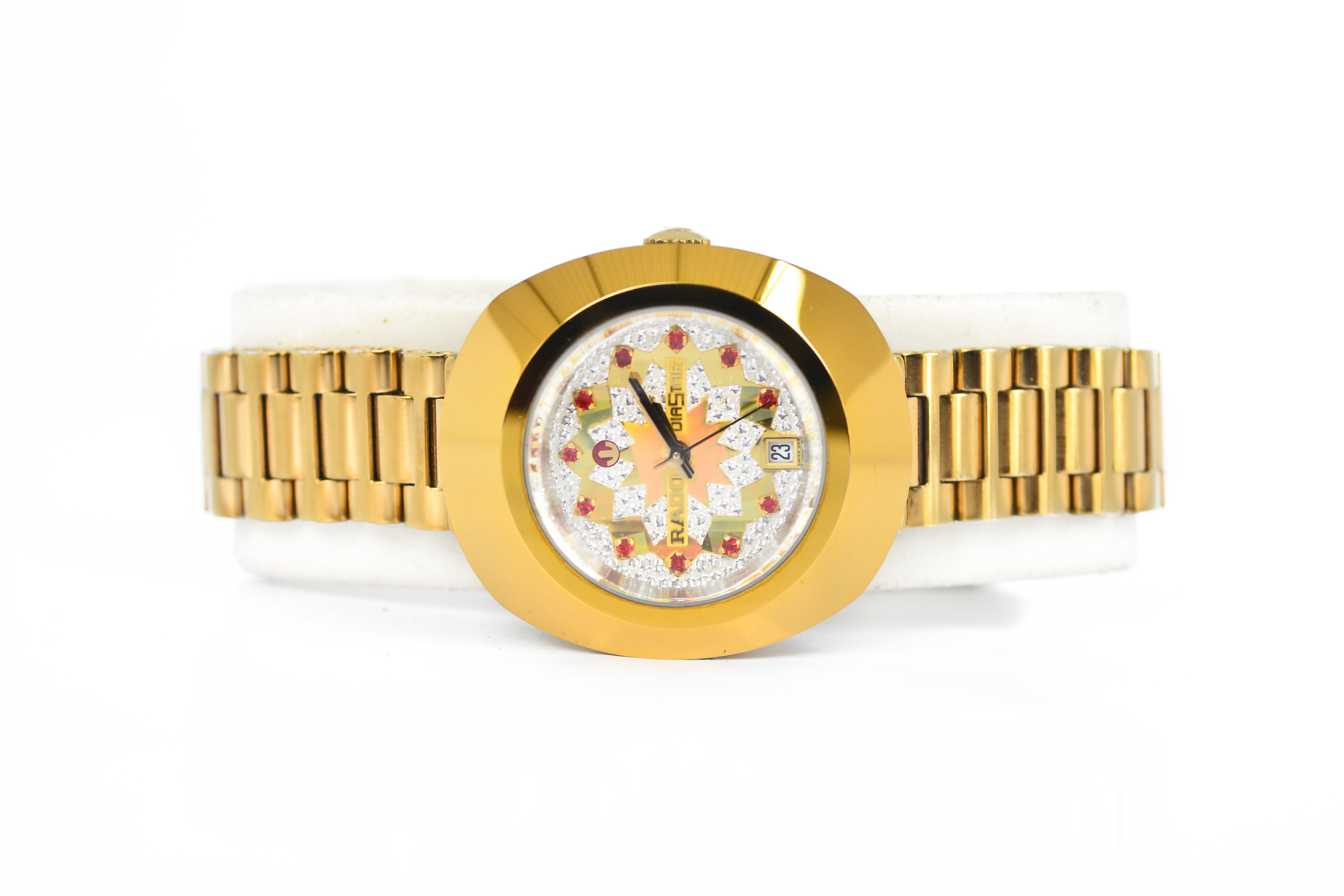 Rado Diastar Automatic Lady Size เรือนทอง พลอยแดง