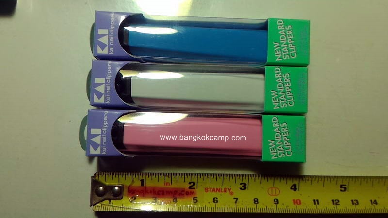 กรรไกรตัดเล็บญี่ปุ่น ยี่ห้อ KAI ของใหม่ แท้ Made in Japan ขนาด9ซม. (สีฟ้า)