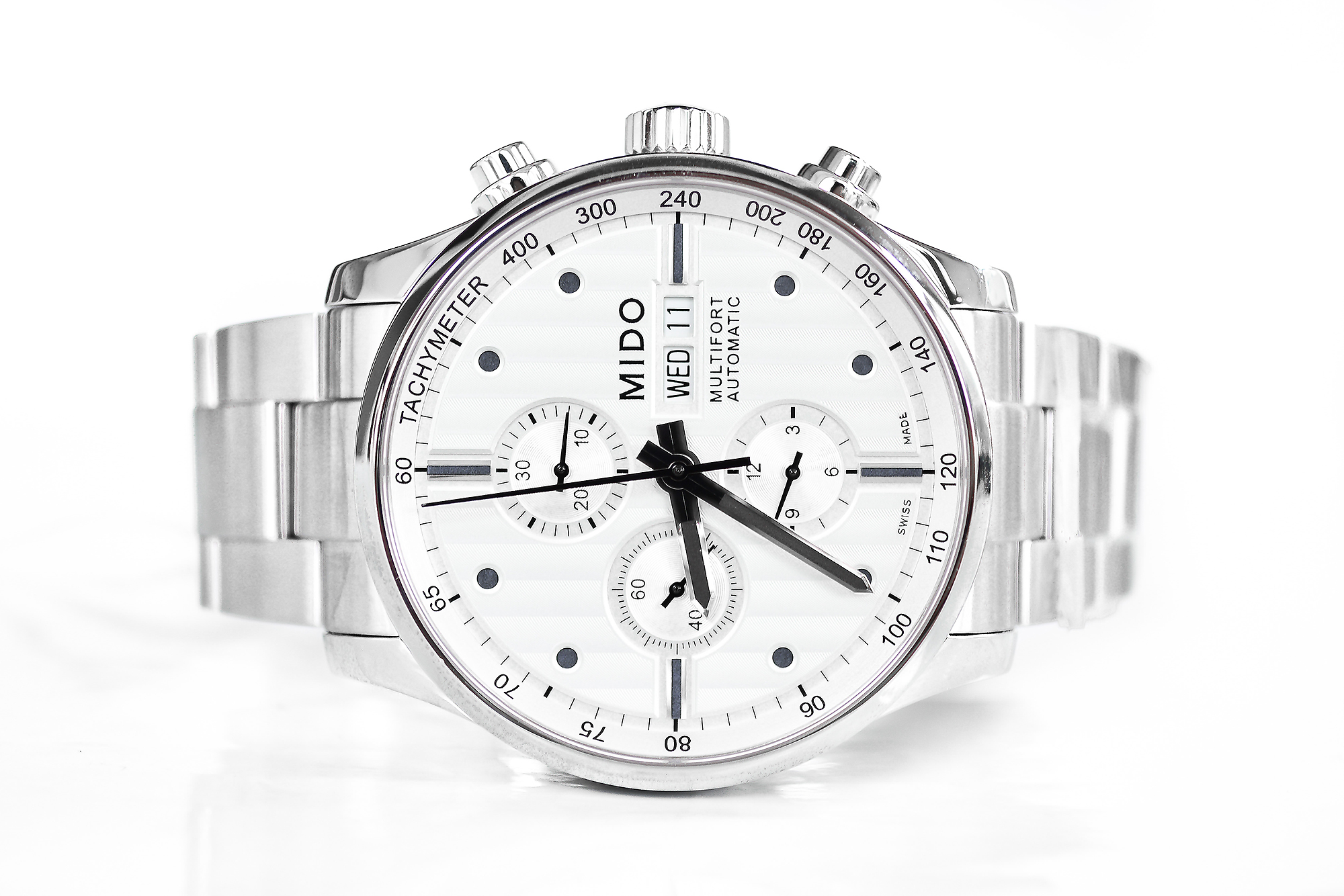 Mido Multifort M005.614.11.031.00 Automatic Chronograph หน้าขาว