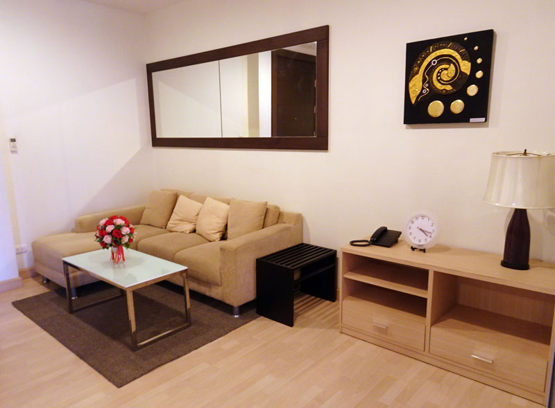 ให้เช่าคอนโด Rhythm Ratchada (ริธึม รัชดา) 1 ห้องนอน 1 ห้องน้ำ จชขนาด 46 ตรม ชั้น 12A