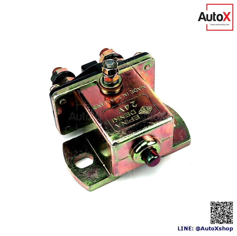 รีเลย์ช่วยสตาร์ท เหลี่ยม มีปุ่มกด 24V SS-80 EN914024 ยี่ห้อEPINA