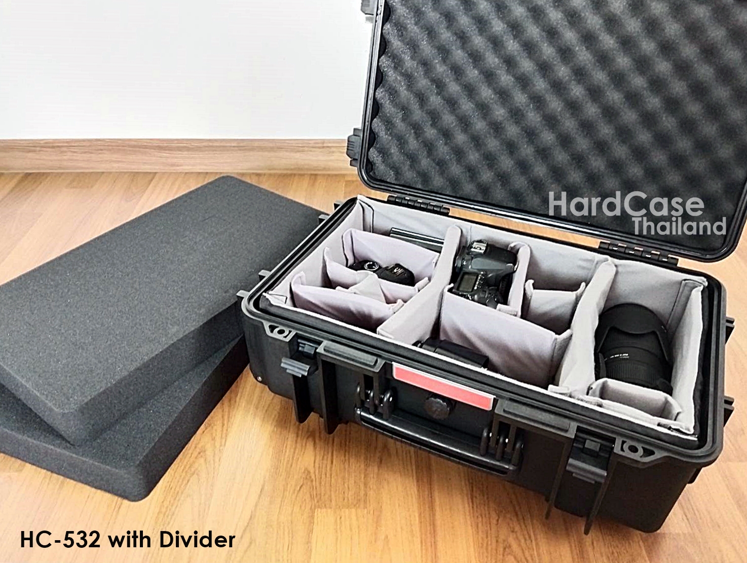 กระเป๋ากล้อง กล่องกันกระแทก Hardcase (Light) รุ่น HC-532 with Divide ไส้ตีนตุ๊กแก