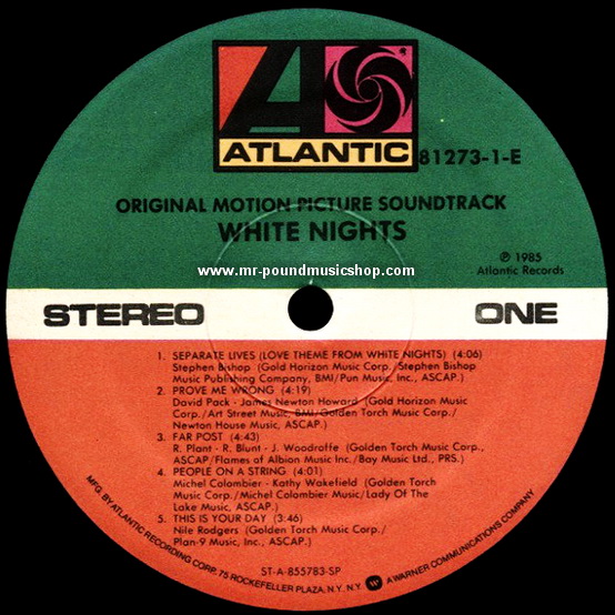 Various Artists - White Night: Original Motion Picture Soundtrack