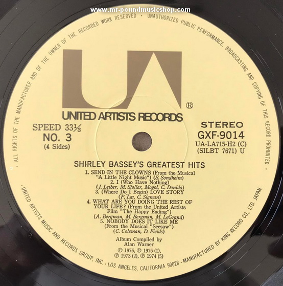 Shirley Bassey - Shirley Bassey's Greatest Hits