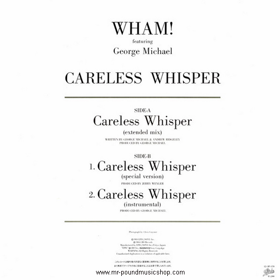 Wham! Featuring George Michael - Careless Whisper