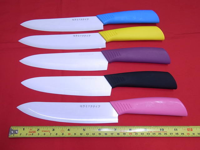 มีดเซรามิค งานญี่ปุ่น ใบมีด7นิ้ว ใหม่