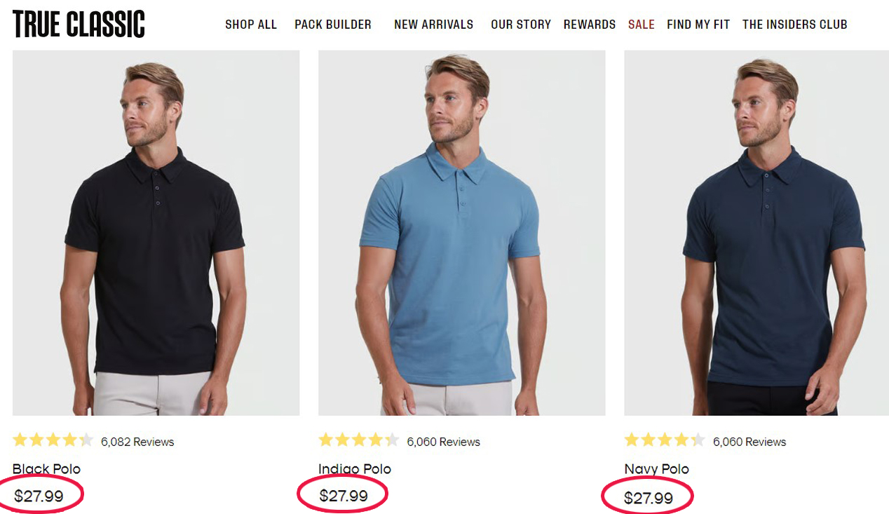 True Classic Premium Basic Polo