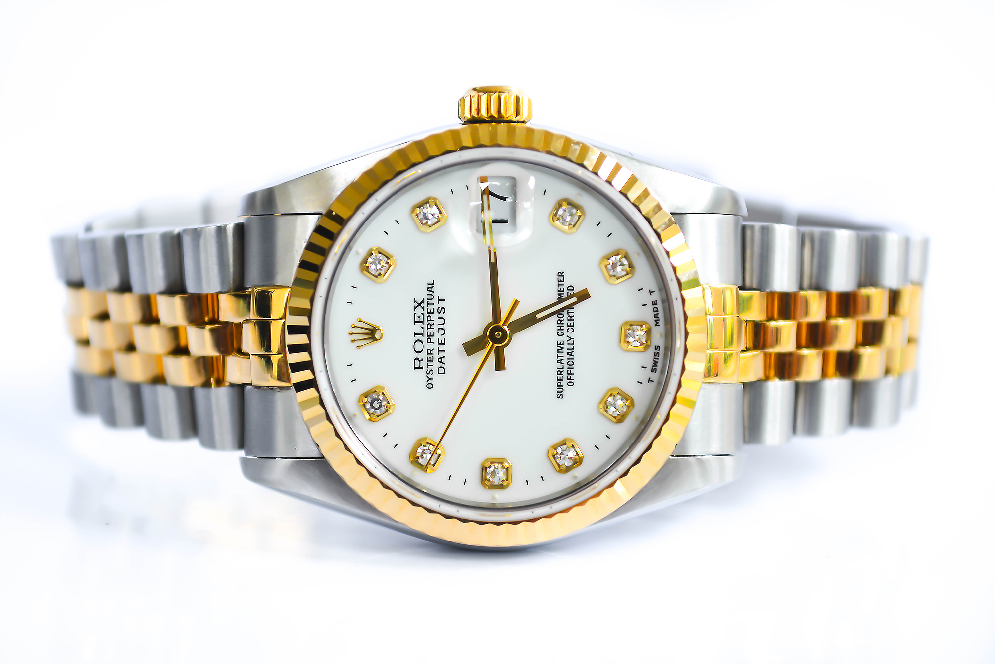 Rolex Date-just Boysize หลักเพชร