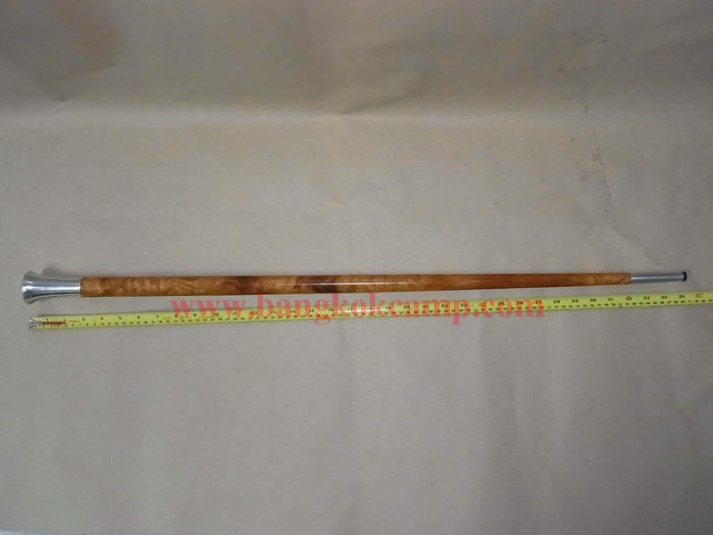 ไม้หายาก... ไม้ตะพด(ไม้ปุ่มมะค่า, ปมมะค่า) ลายสวยมาก หัว+ท้ายไททาเนียม หัวทรงป้าน