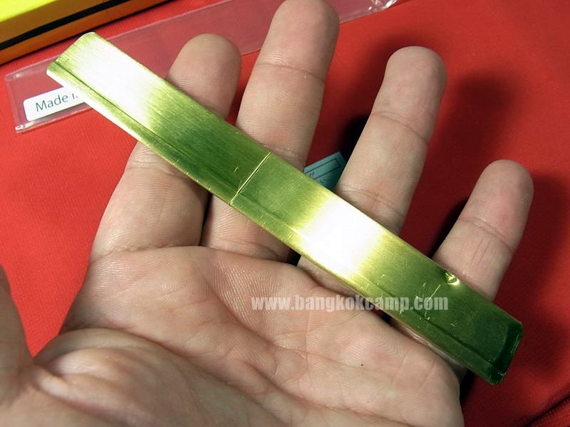 มีดคิริดาชิ (มีดญี่ปุ่น, มีดพกญี่ปุ่น) เหล็กคมมากๆ ด้ามและปอกทองเหลือง Made in Japan ใหม่ แท้