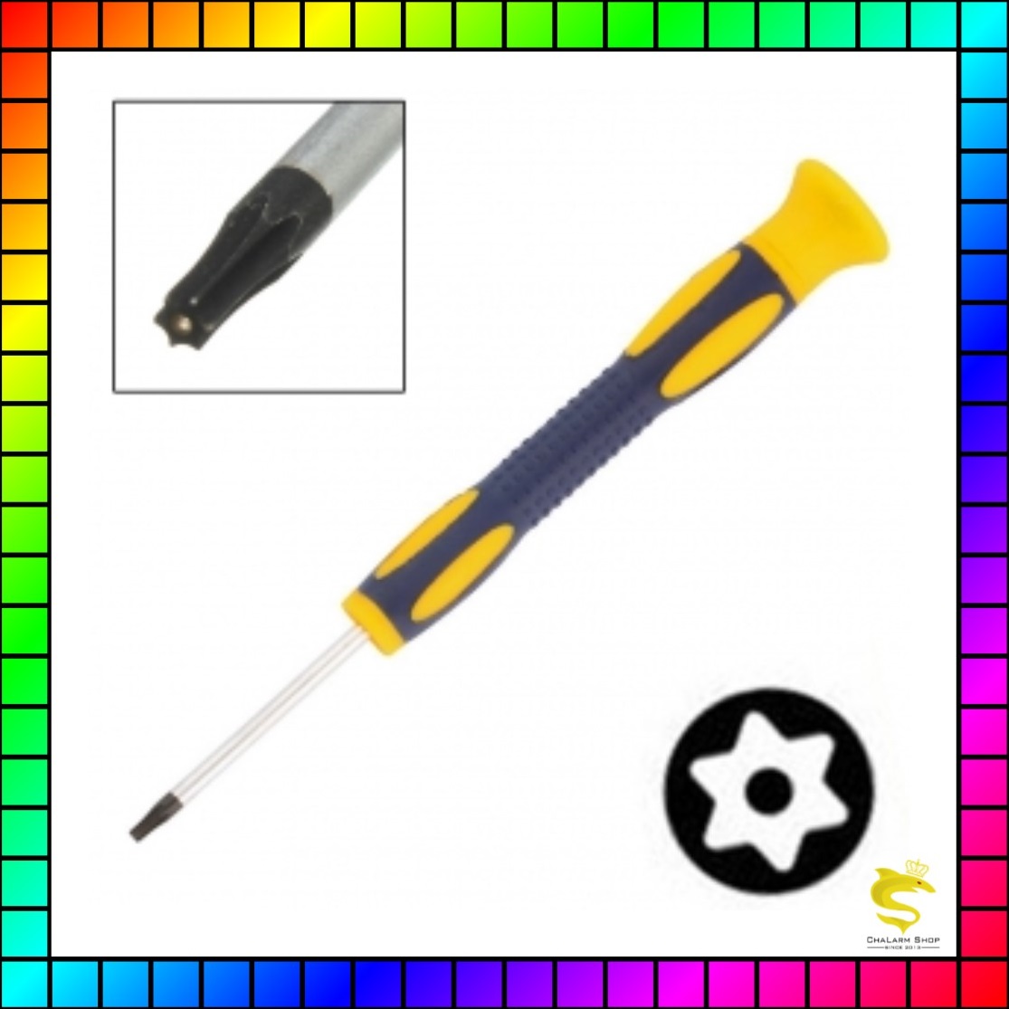 เซทไขควงด้ามเหลือง T6 T8มีรู + แท่งงัด จอย Xbox ไร้สายทุกรุ่น & เครื่อง PS4