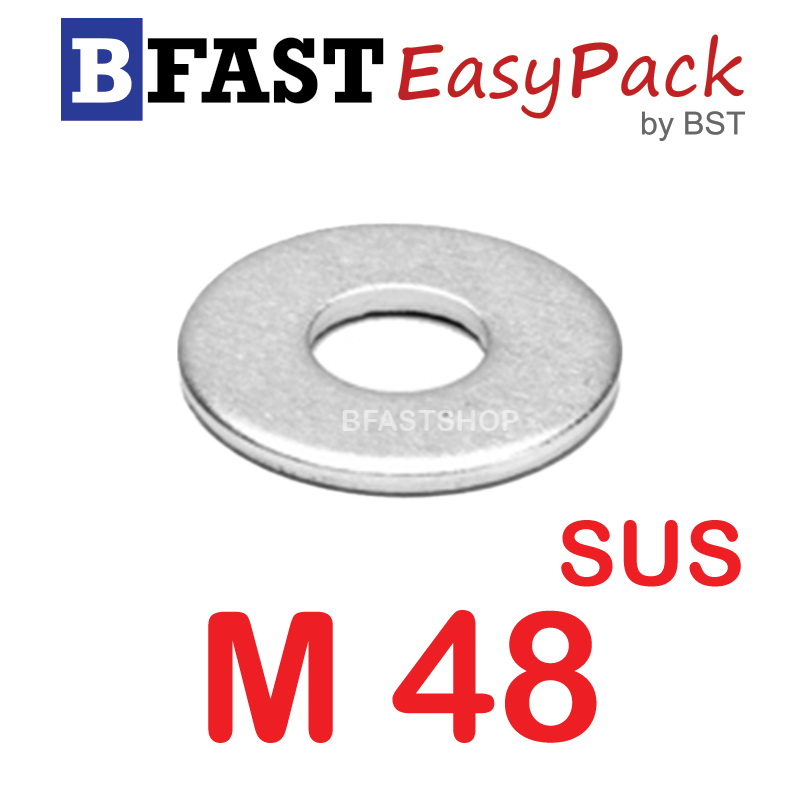 แหวนอีแปะสแตนเลส SUS M48 (1 ตัว/ถุง)