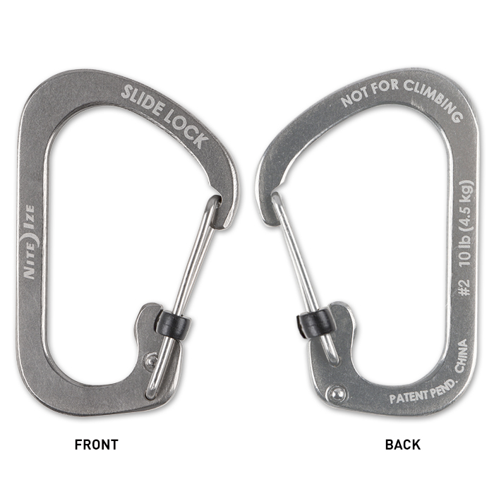 SLIDELOCK CARABINER #4 -Stainless Steel