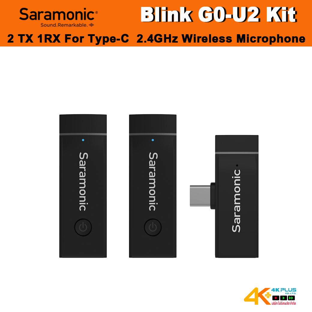 SARAMONIC Blink Go-U2 Kit 2TX 1RX For Type-C 2.4GHz Wireless Microphone