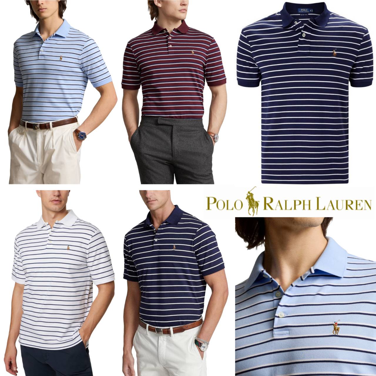 Polo Ralph Lauren Striped Soft Cotton Polo Shirt