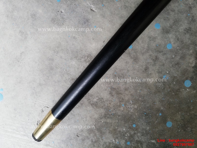 ไม้ตะพด (แบบ 23 ) หัวทองเหลือง ทรงแป้น ร.5 ปราบฮ่อ