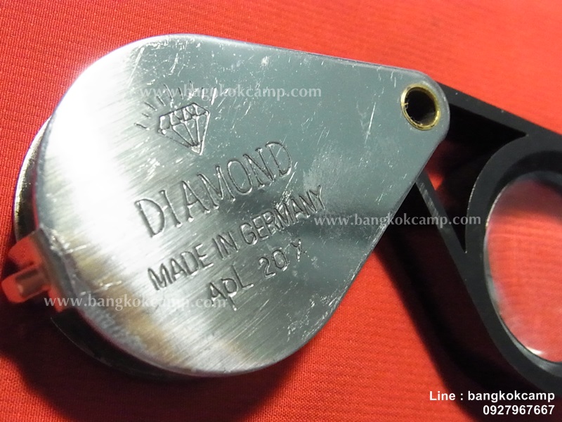 กล้องส่องพระ / จิวเวอรี่ DIAMOND 20x รุ่นเก่า แกนทองเหลือง ใหม่เก่าเก็บ (บอดี้สแตนเลส)