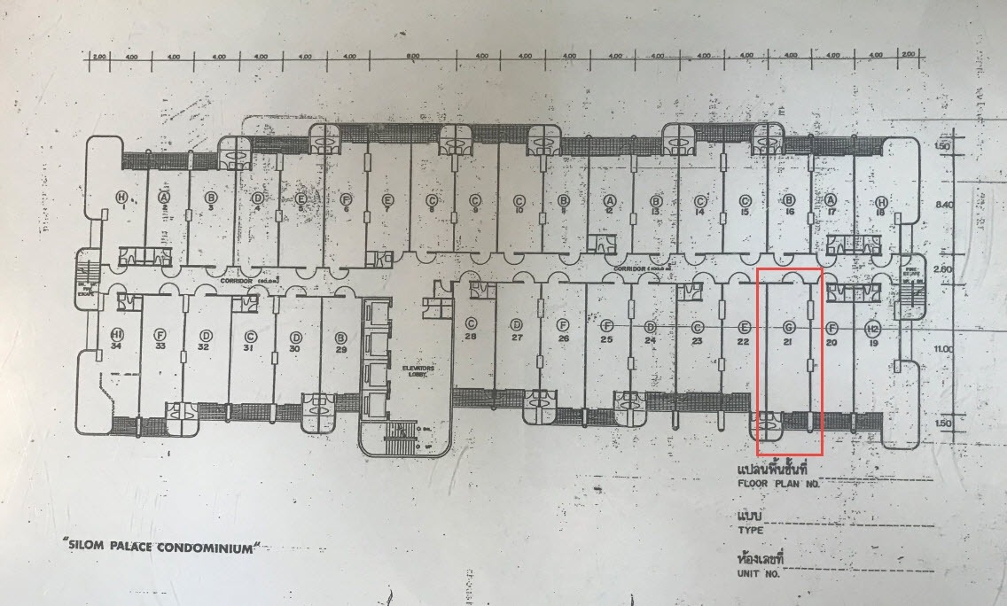ให้เช่าคอนโด ITF Silom Palace (ไอทีเอฟ สีลม พาเลส) 1 ห้องนอน 1 ห้องน้ำ ห้องเลขที่160/220 และ 221 มีจำนวน 2 ยูนิต
