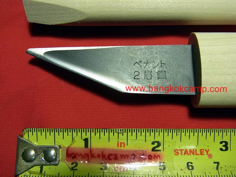 มีดคิริดาชิ (มีดญี่ปุ่น, มีดพกญี่ปุ่น) เหล็กคมมากๆ ด้าม+ฝักไม้ญี่ปุ่น Made in Japan ใหม่ แท้