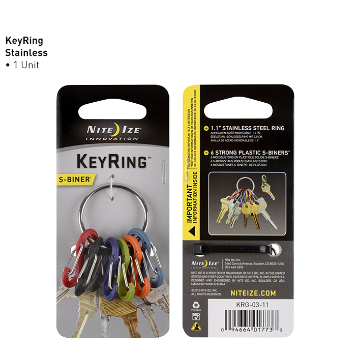 NiteIze S-BINER KEYRING Stainless