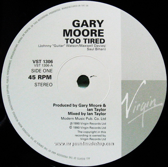 Gary Moore feat. Albert Collins - Too Tired