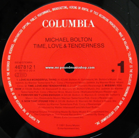 Michael Bolton - Time, Love & Tenderness