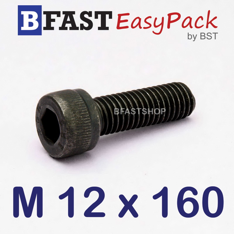 สกรูหัวจมดำ M 12 x 160 *เกลียวครึ่ง*