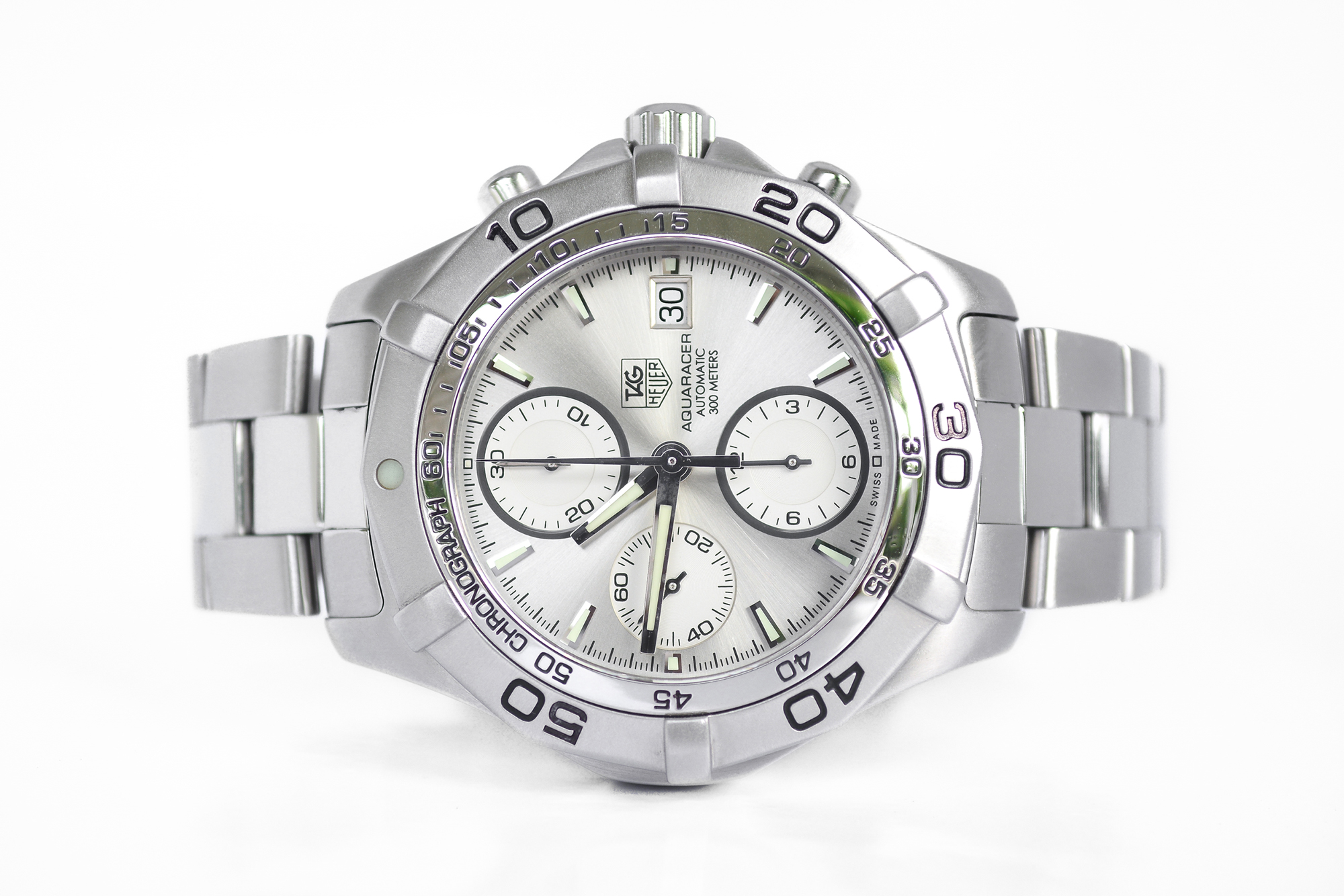 Tag Heuer Aquaracer Chronograph Calibre 16 Silver (Sold)